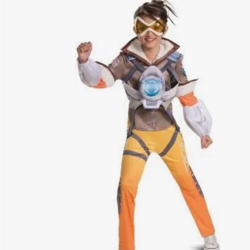 Overwatch Tracer child costume. NWT med 7-8